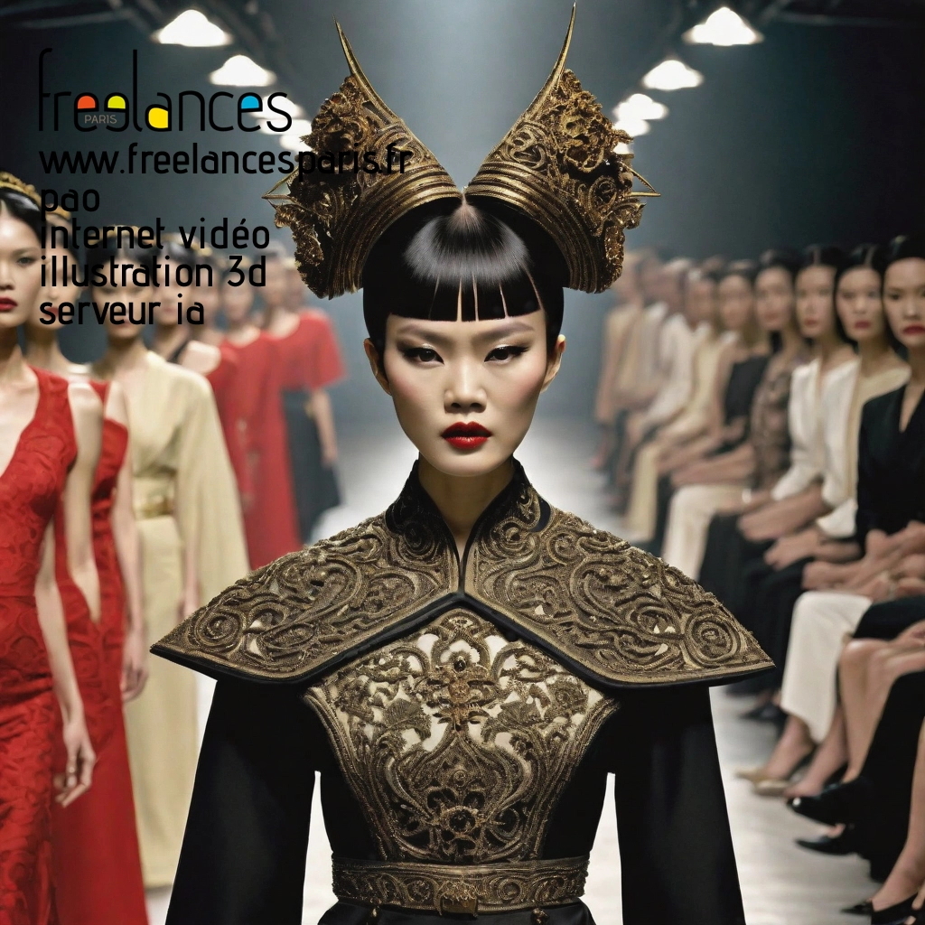 Pao mise en page internet vidéo illustration 3d serveur IA générative AI freelance paris studio de création magazines le268pu0